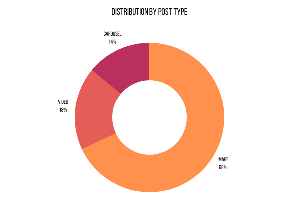 Instagram 內容格式分佈